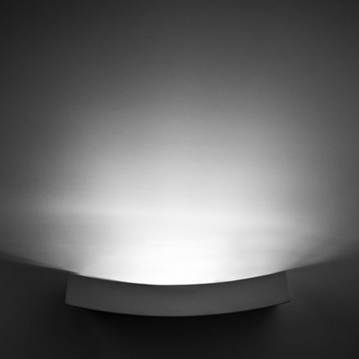 Minimalist Curve White Plaster Wall Light